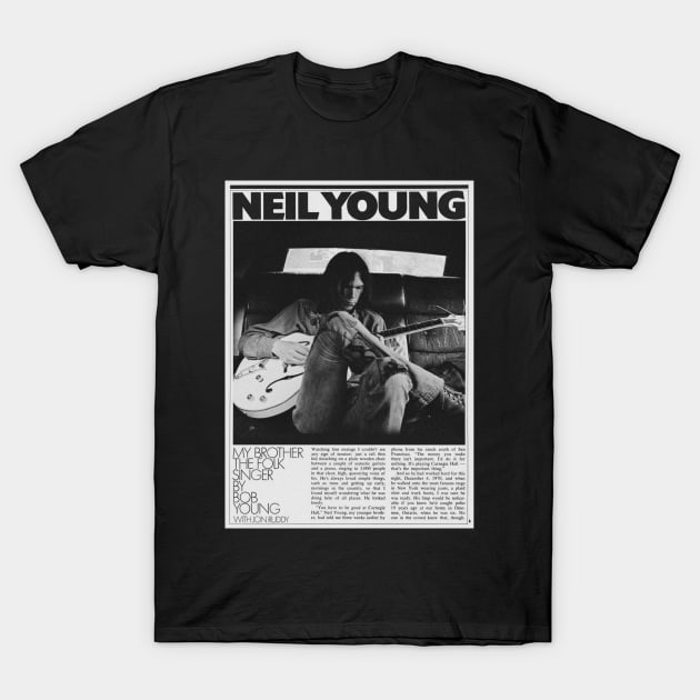 Neil Young Newspaper #2 T-Shirt by Oldies Goodies!